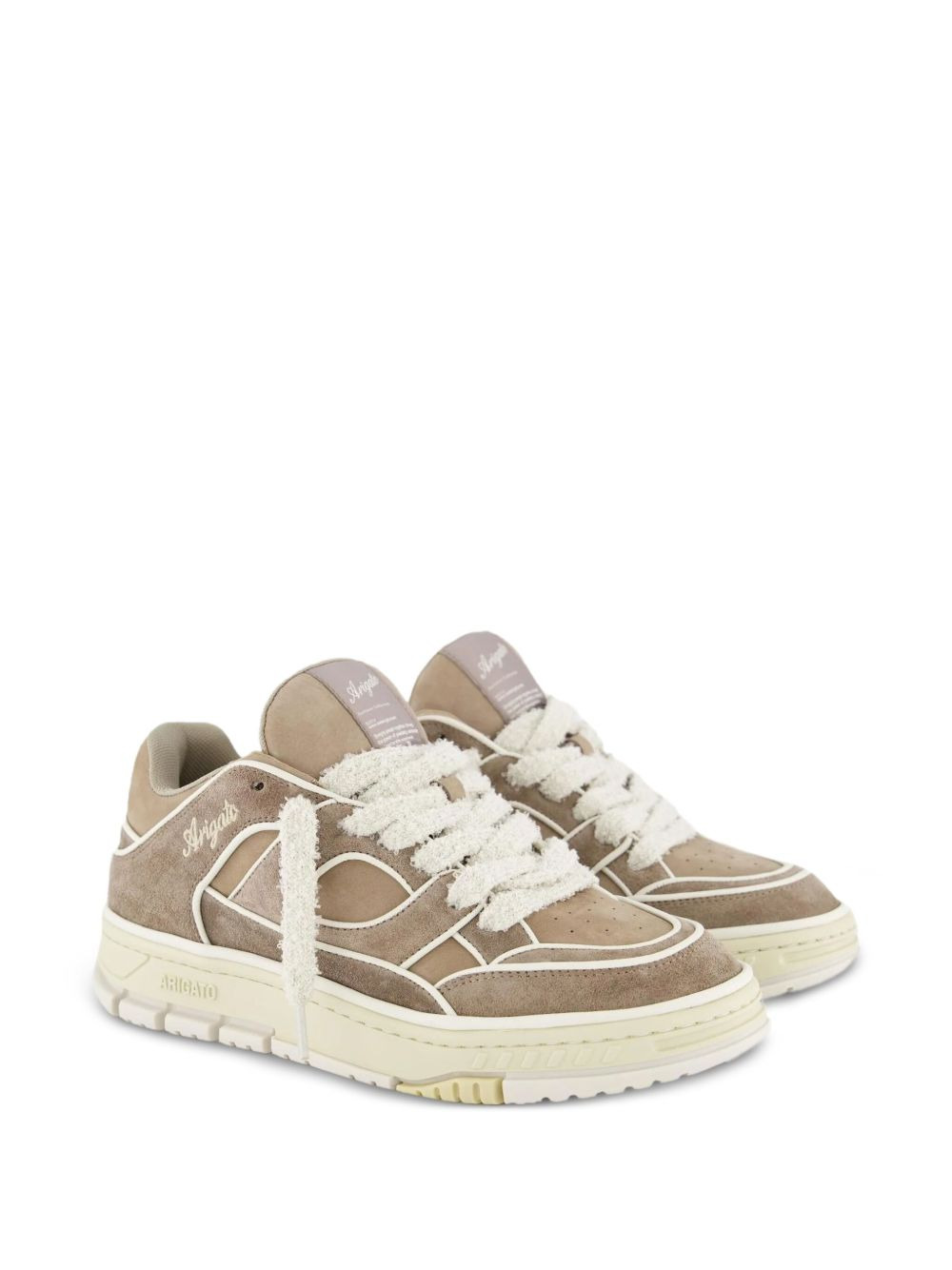 Area Lo leather suede panelled trainers - 2
