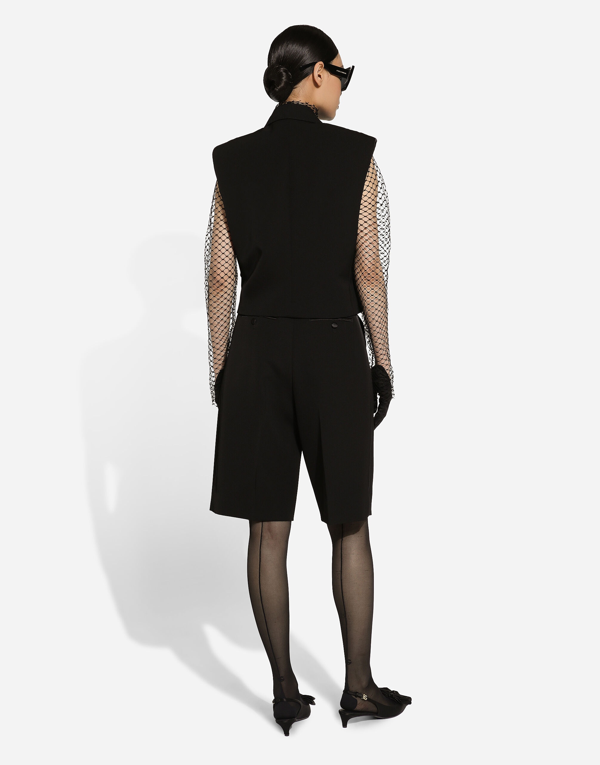 ジャケット Dolce & Gabbana DOUBLE-BREASTED SLEEVELESS JACKET Dolce & Gabbana Double-breasted Sleeveless Jacket In Black