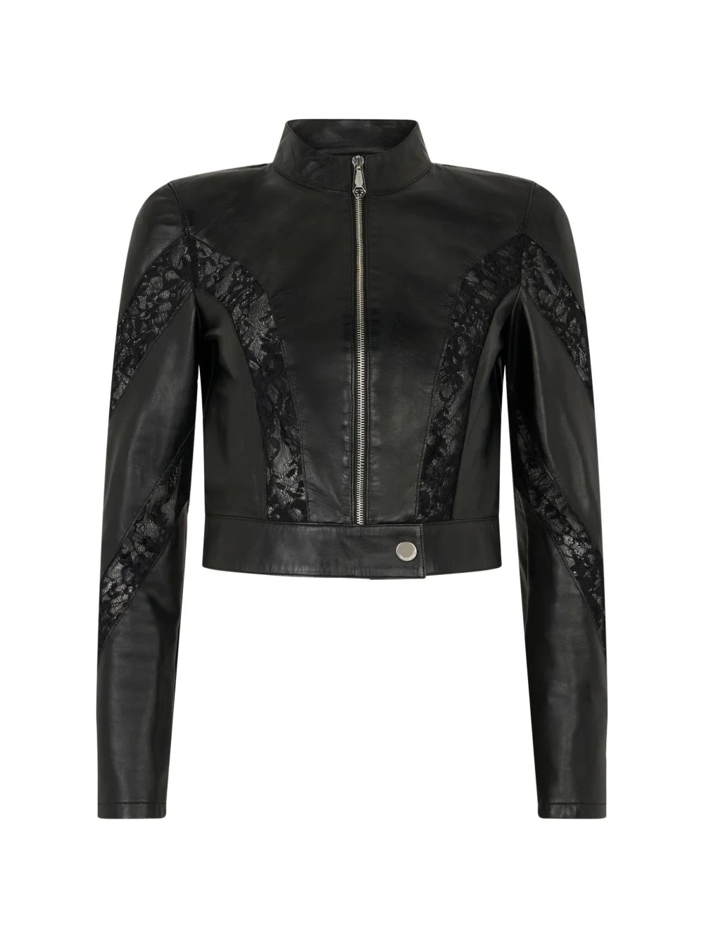 lace biker jacket - 1