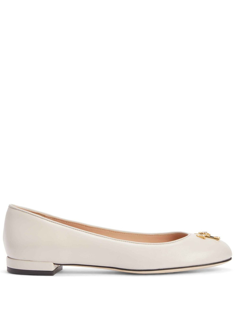 Riziana logo-embellished ballerina shoes 1