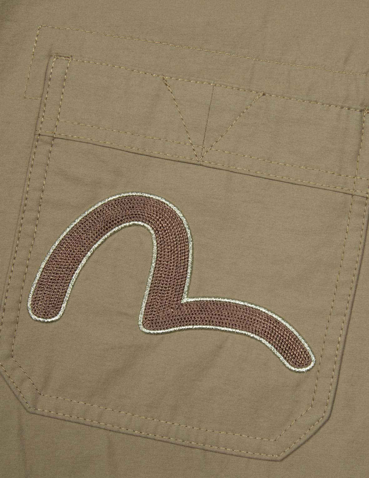 SEAGULL EMBROIDERY BAGGY PANTS - 7