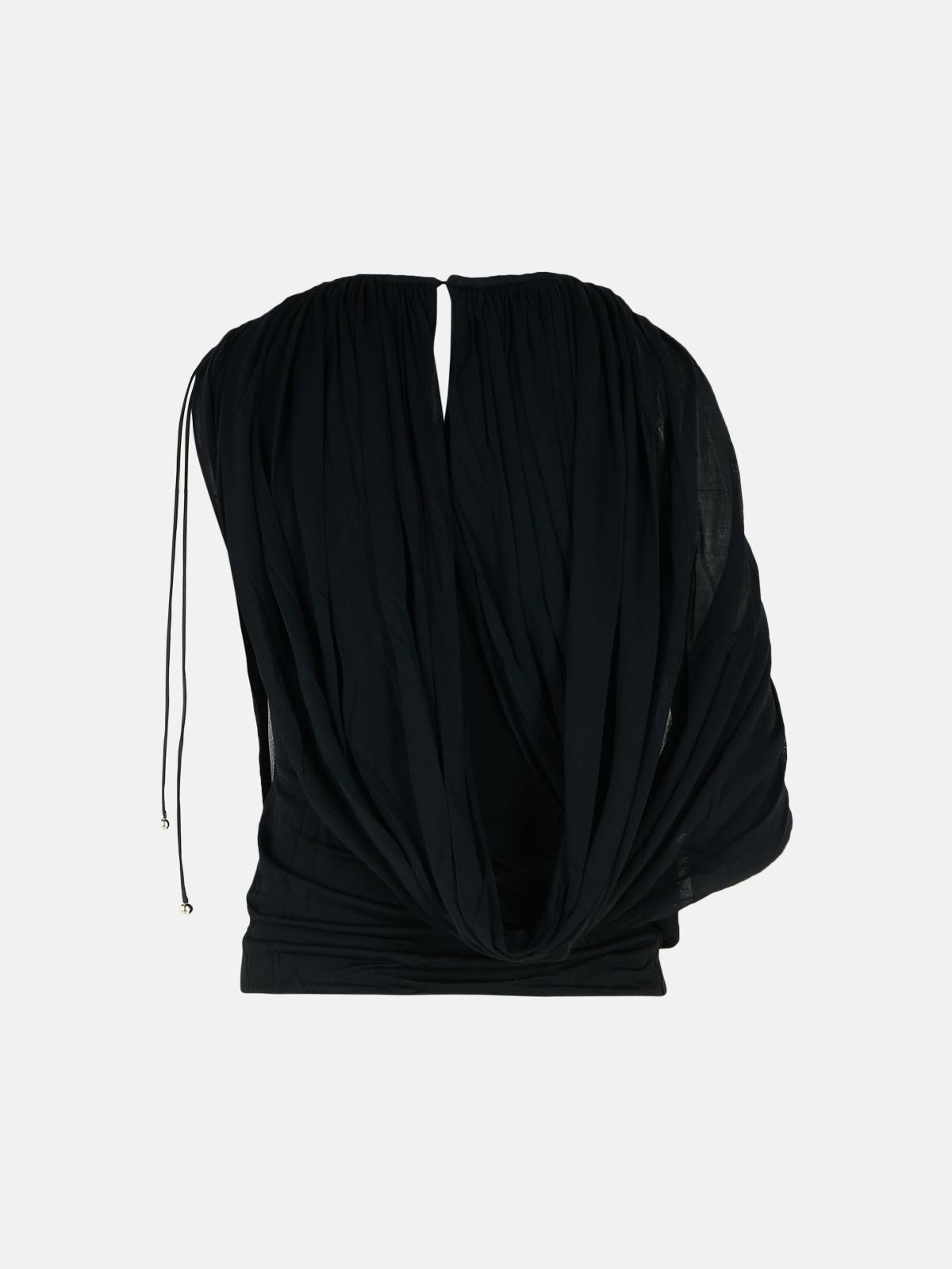 'DRAPED' VISCOSE BLEND TOP - 3