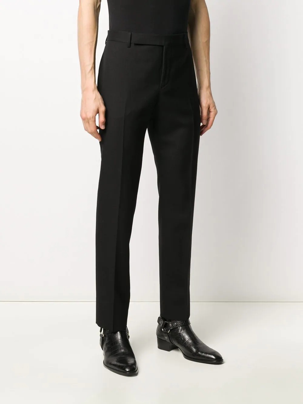 slim-fit tailored trousers - 3