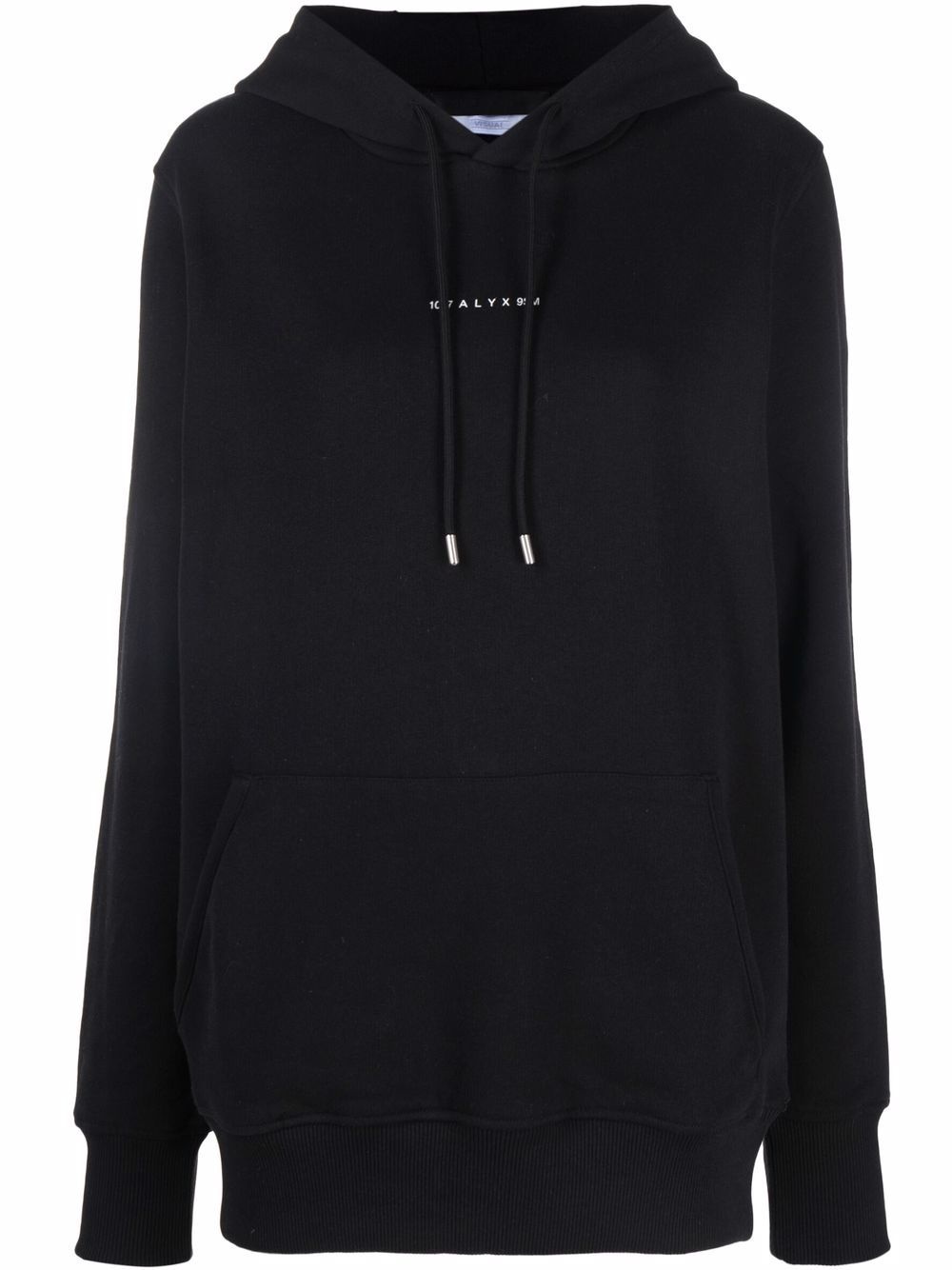 logo drawstring hoodie - 1