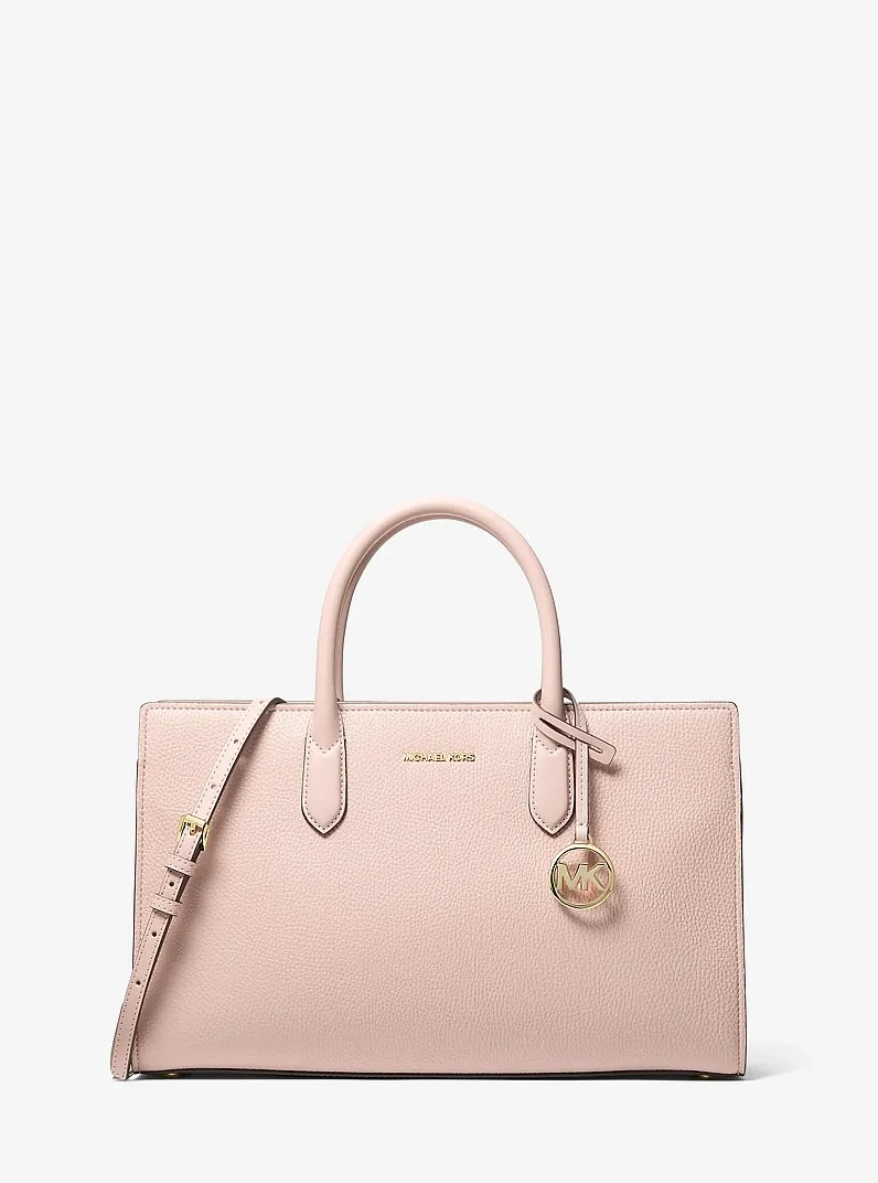 Scarlett Medium Textured Satchel - 1