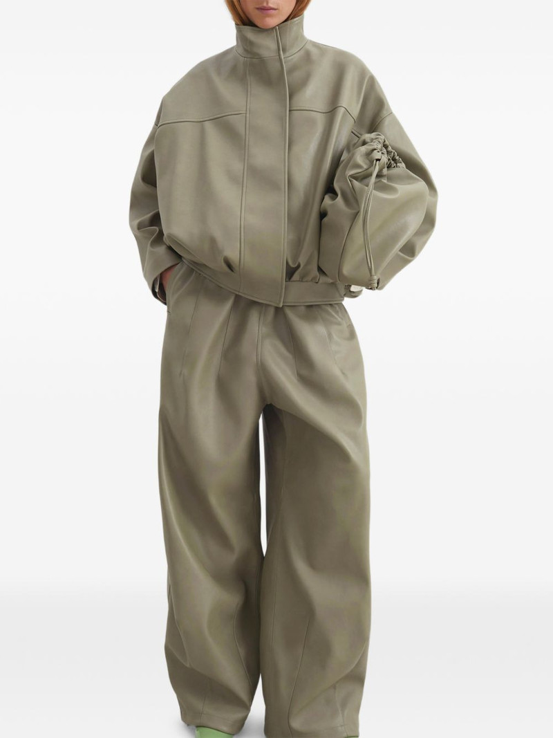 The Frankie Shop Veren panelled bomber jacket outlook