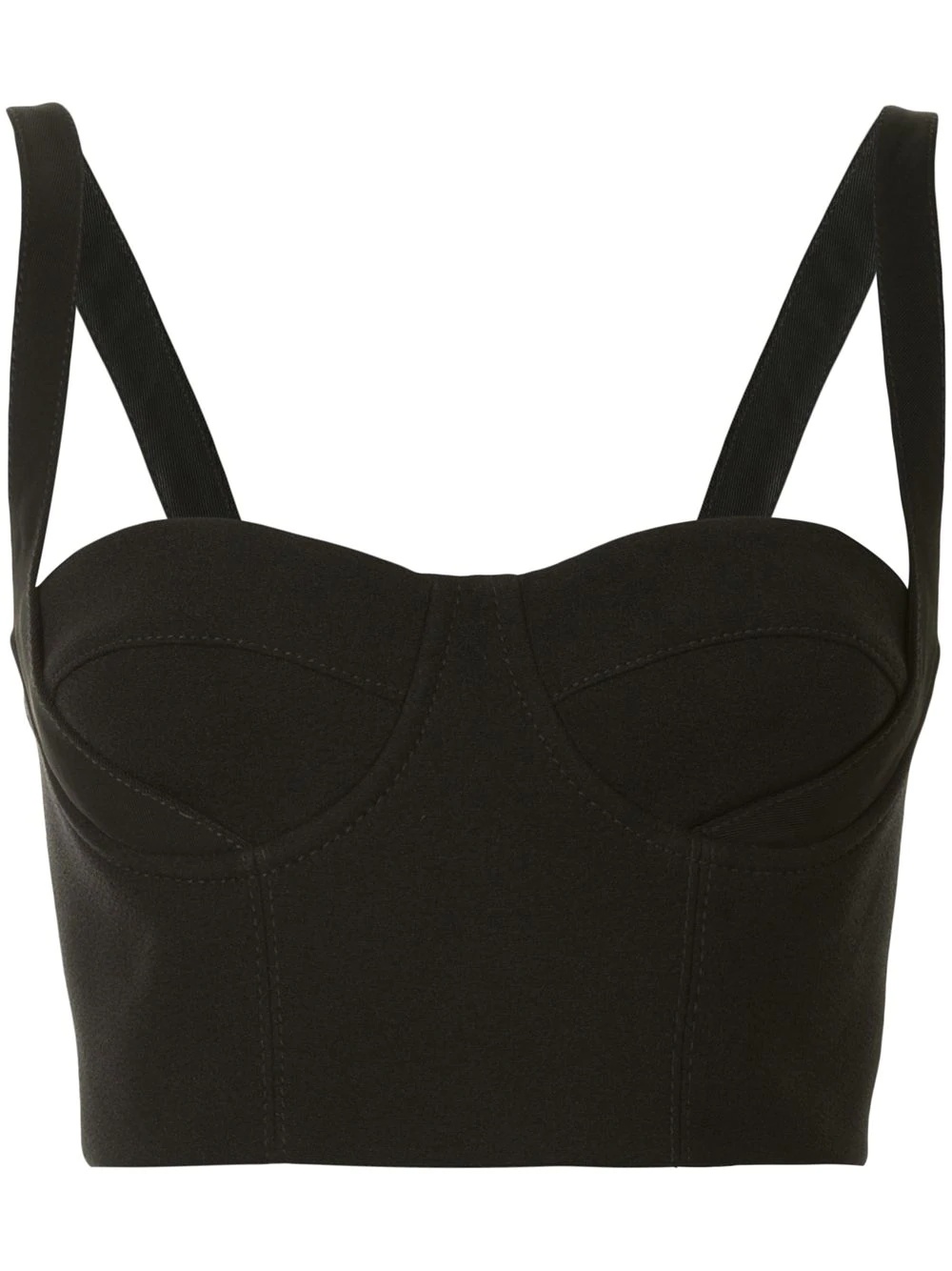 belted strap bustier - 1