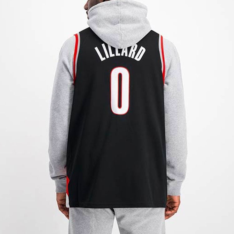 Nike NBA Basketball Jersey/Vest Jersey SW Fan Edition Blazers Lillard 0 Black CW3680-010 - 4
