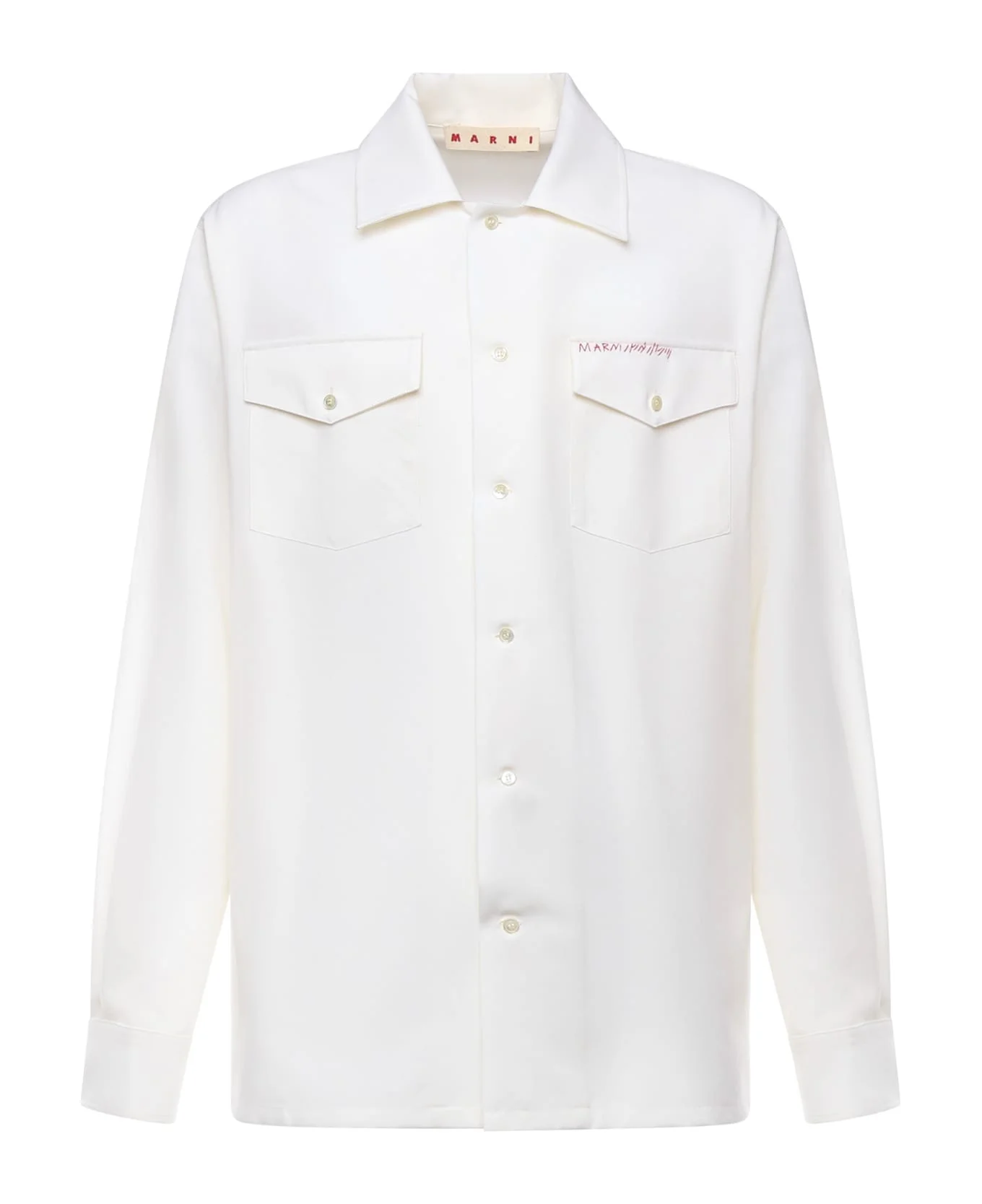 'tropical 'wool' Shirt - 1