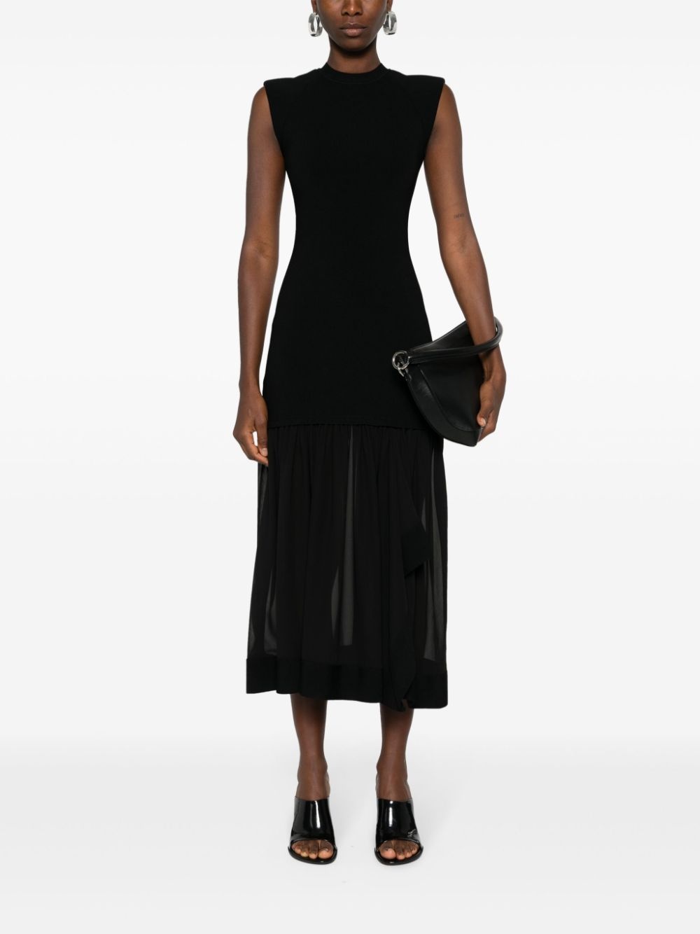 ribbed-knit midi dress - 2
