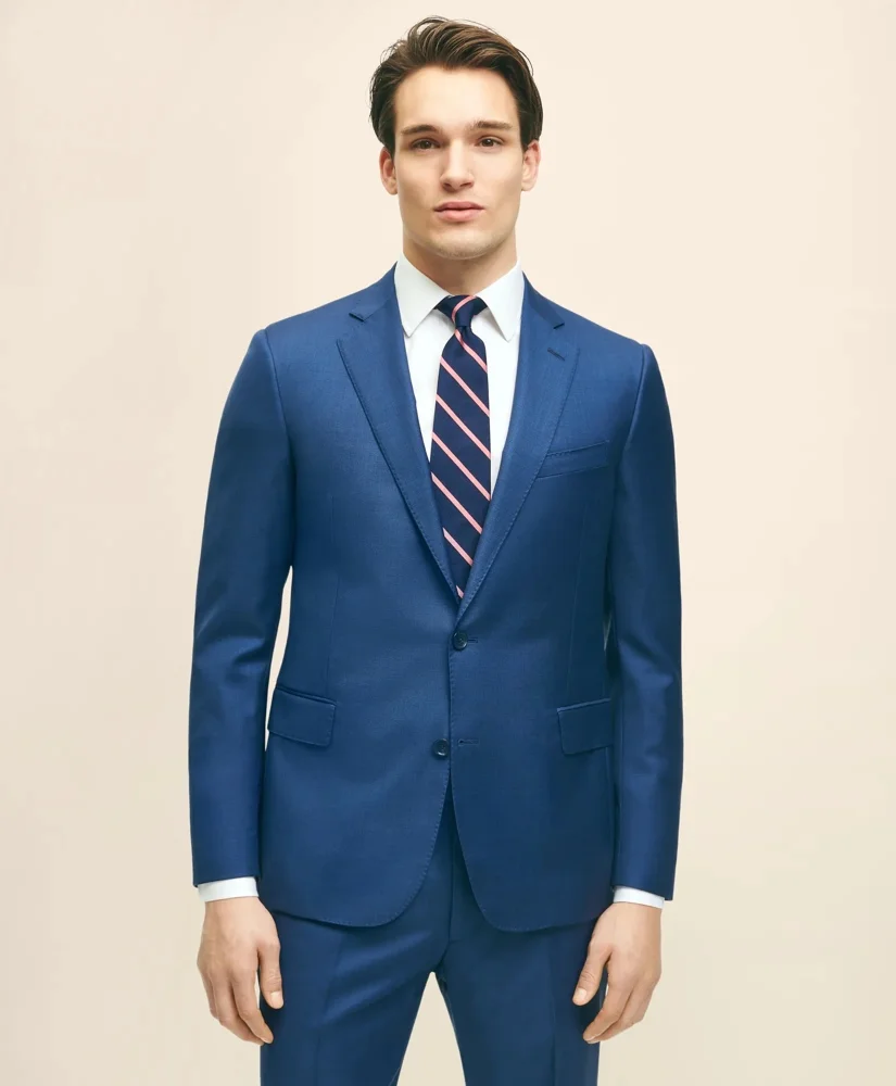 Classic Fit Wool Sharkskin 1818 Suit - 1
