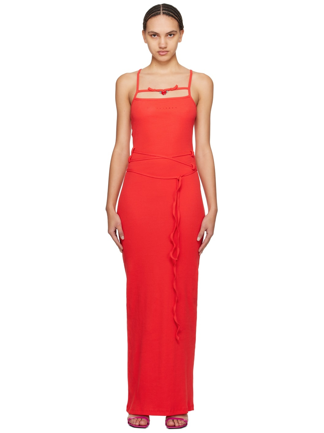 Red Charmed Maxi Dress - 1