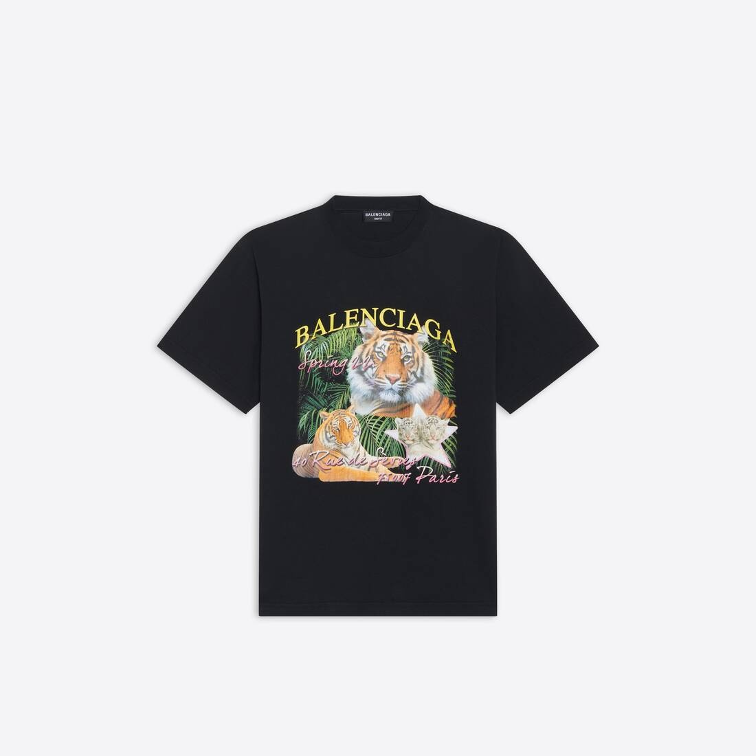 Women's Year Of The Tiger T-shirt Small Fit  in Black - 1