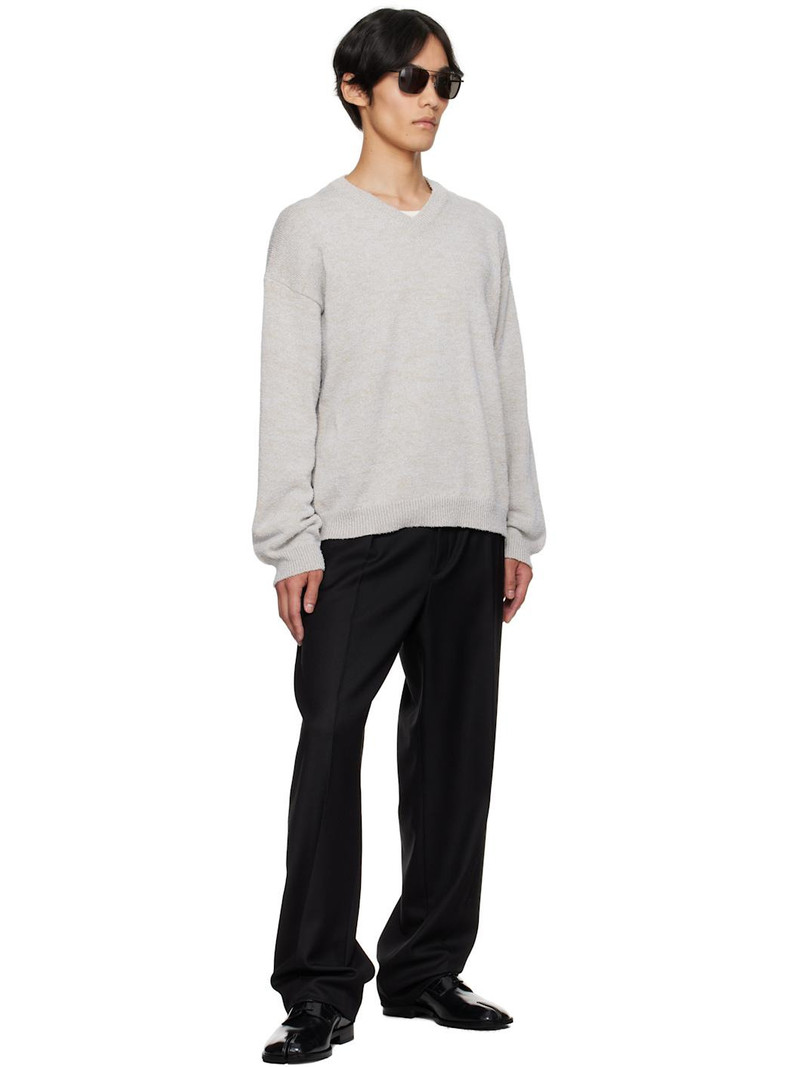 Maison Margiela Beige V-Neck Sweater outlook