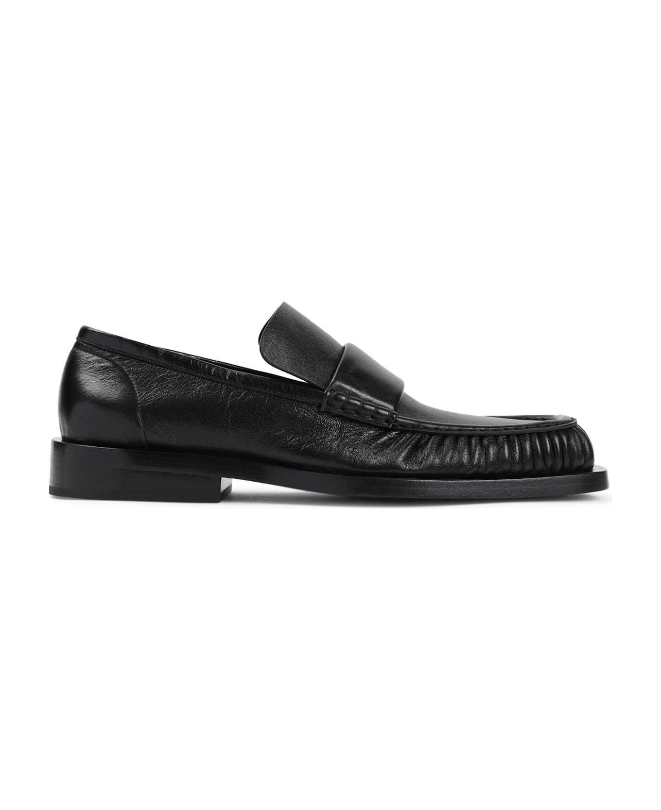 Black Leather Loafers - 2