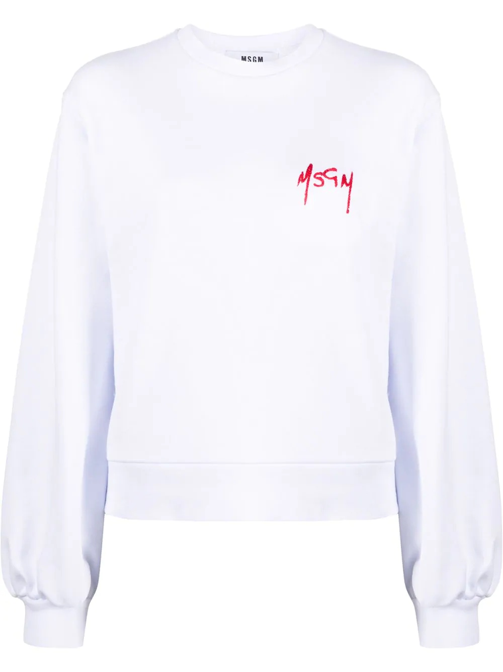 logo-embroidered crew-neck sweatshirt - 1