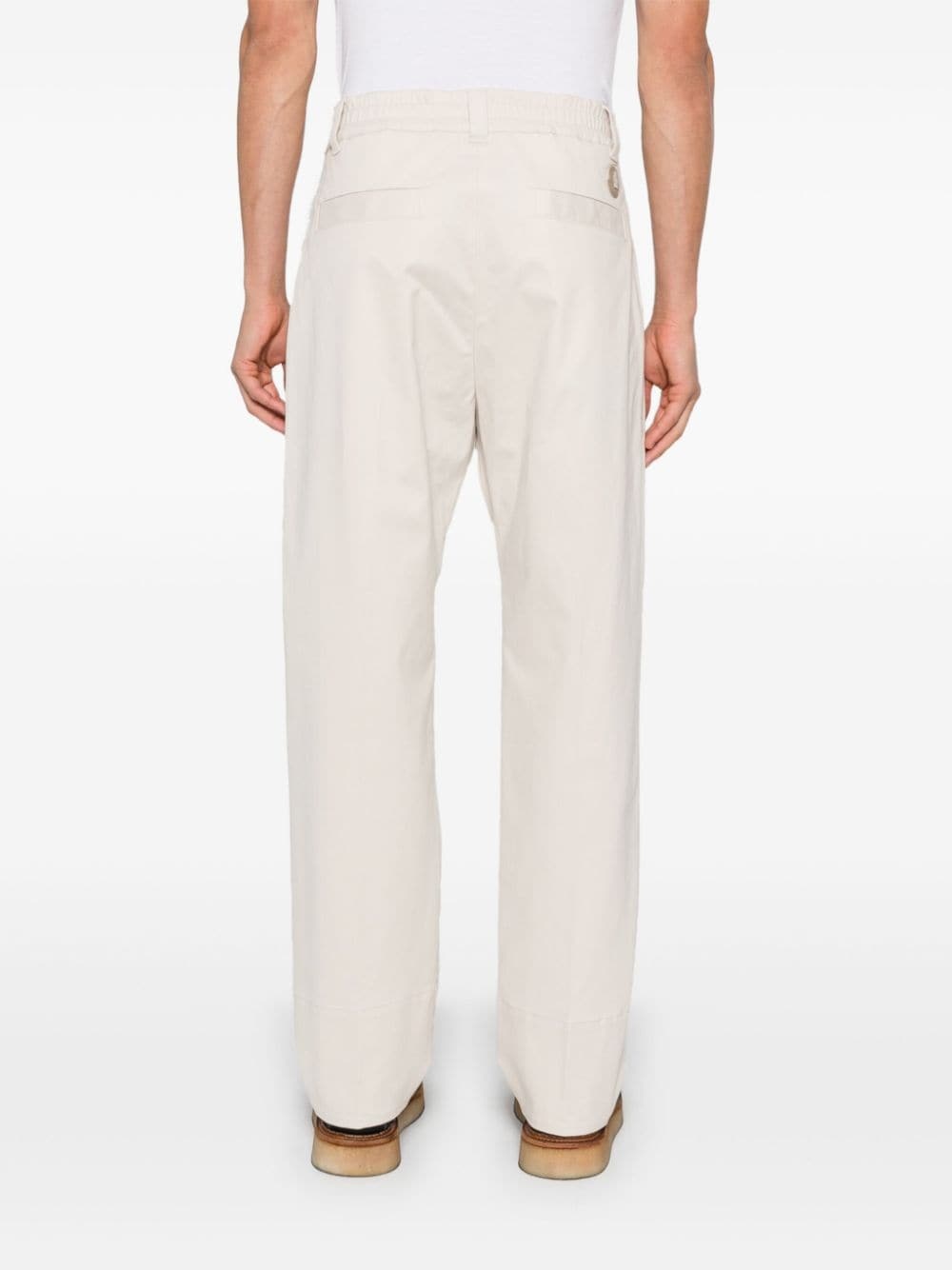 gabardine-weave trousers - 4