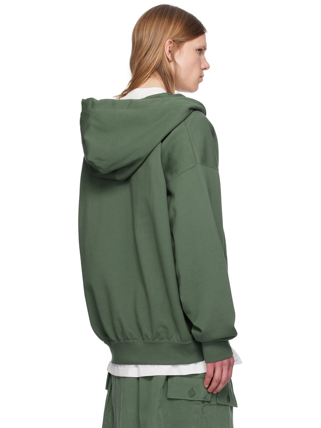 Green M FT Zip Hoodie - 3