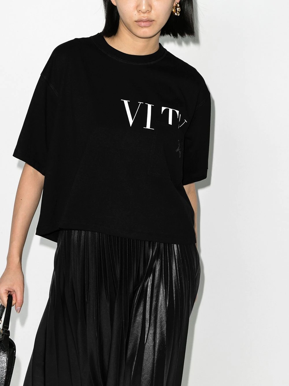 VLTN logo cropped T-shirt - 2