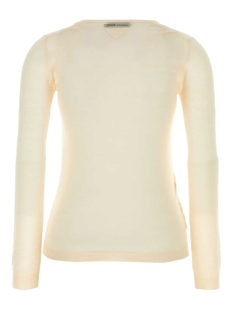 Prada triangle-logo jumper outlook