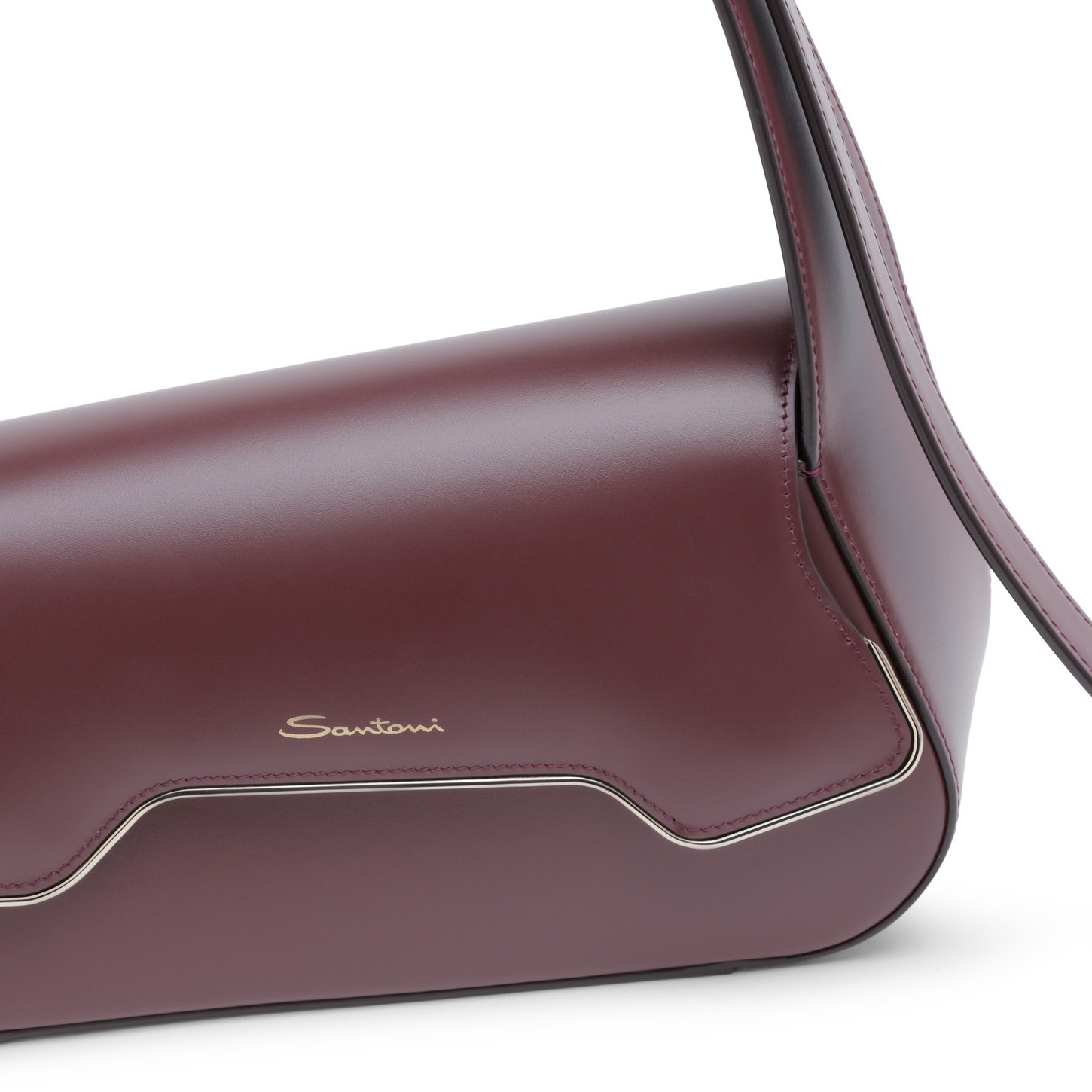 Burgundy leather ThePluto bag - 6