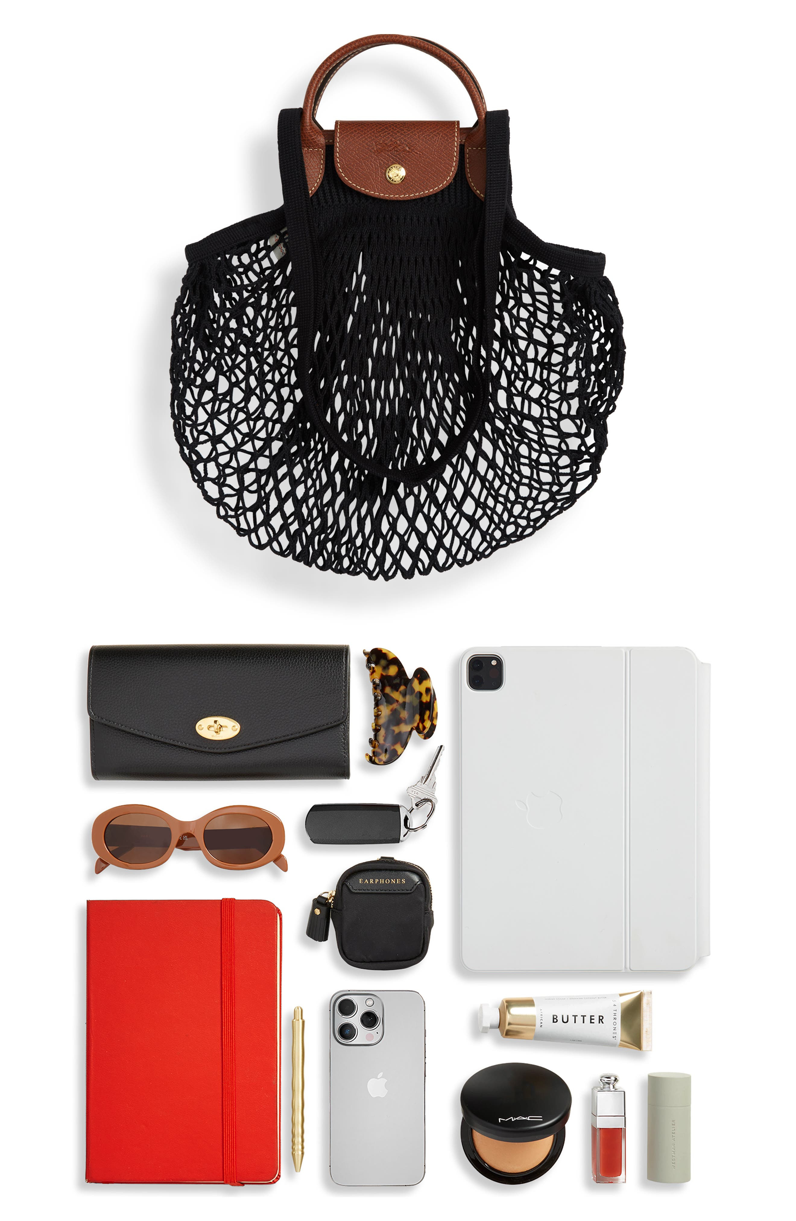 Le Pliage Filet Knit Shoulder Bag - 7