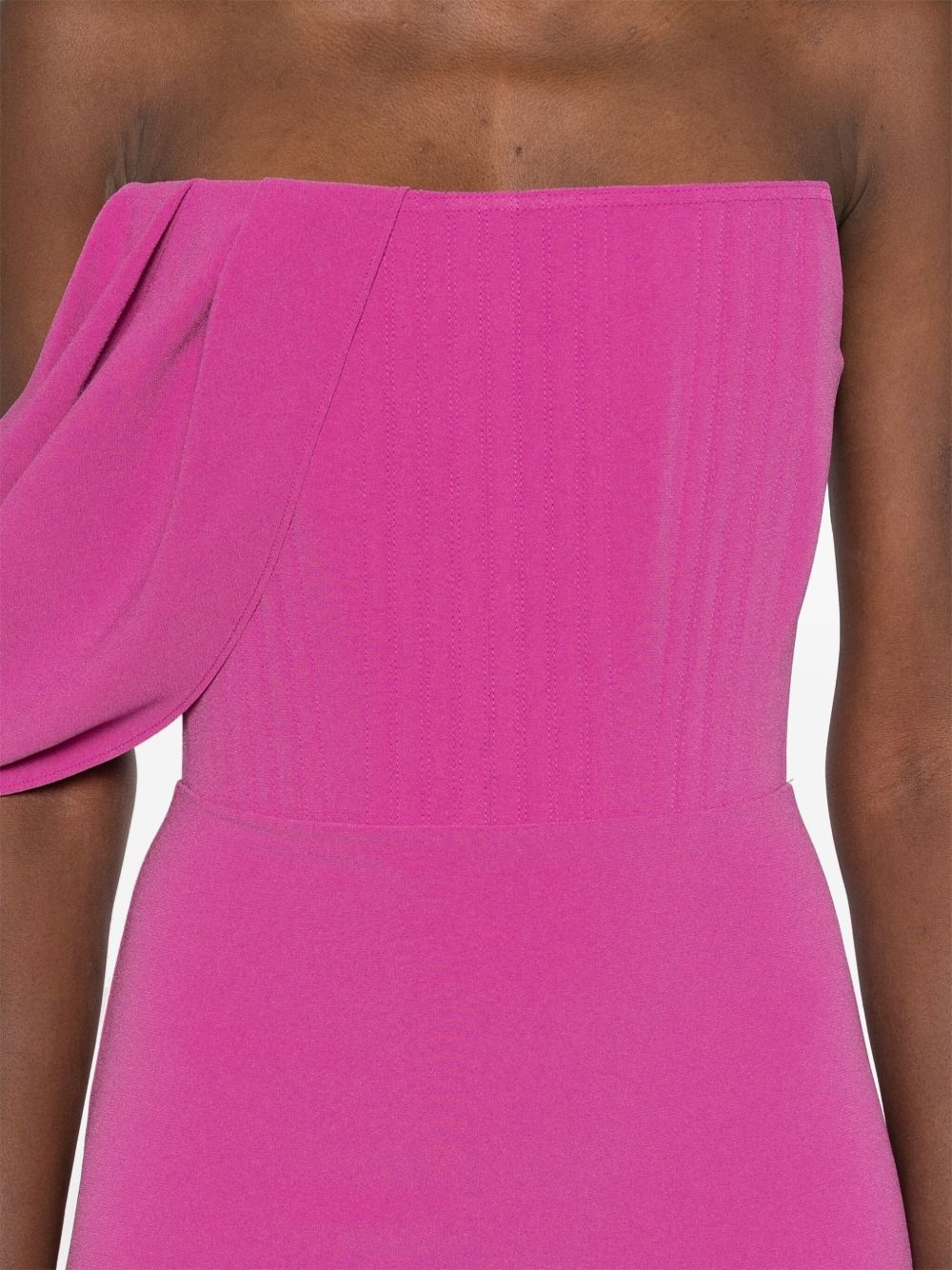 crepe corset maxi dress - 5