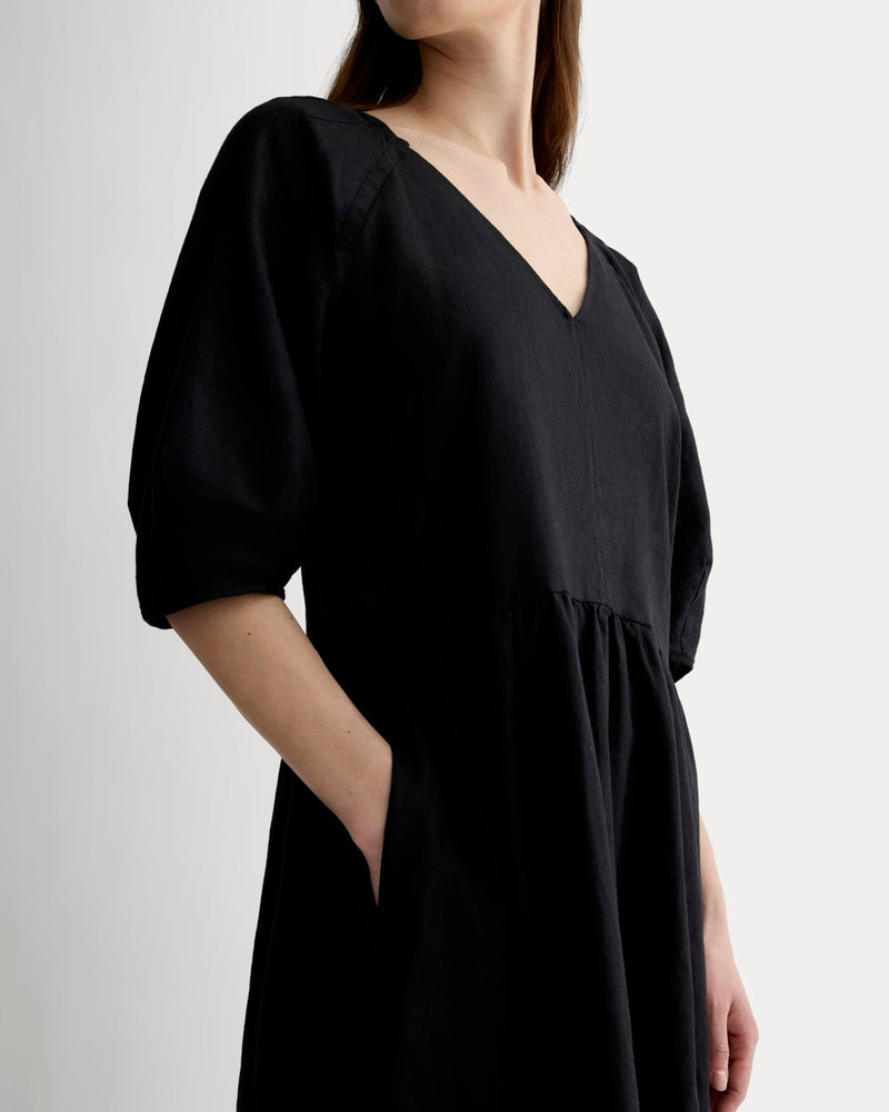 THE LINEN OVERSIZED PUFF-SLEEVE DRESS 3