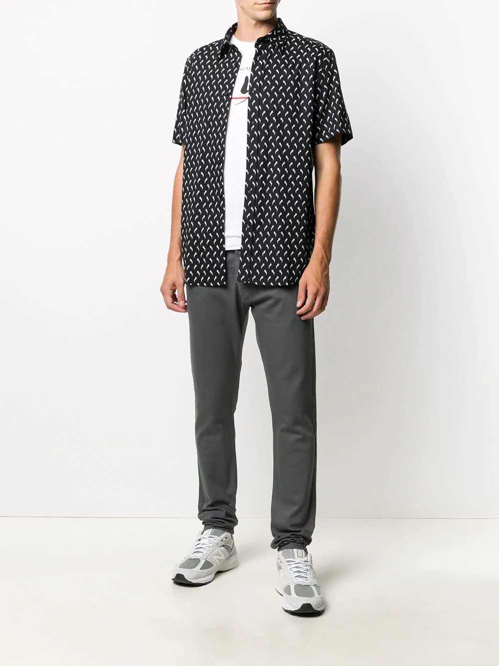 S-Riley motif-print shirt - 2