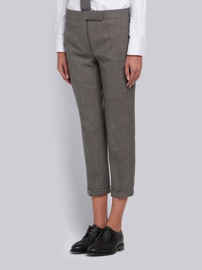 Thom Browne Medium Grey 2-ply Wool Fresco Low-rise Skinny Trouser outlook