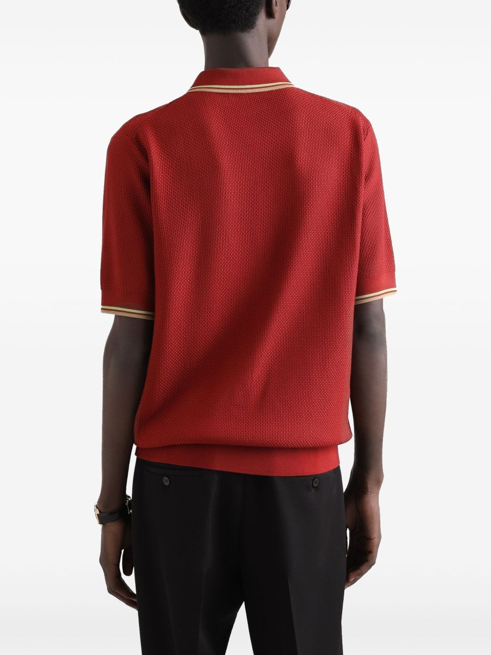 logo-embroidered polo shirt - 3