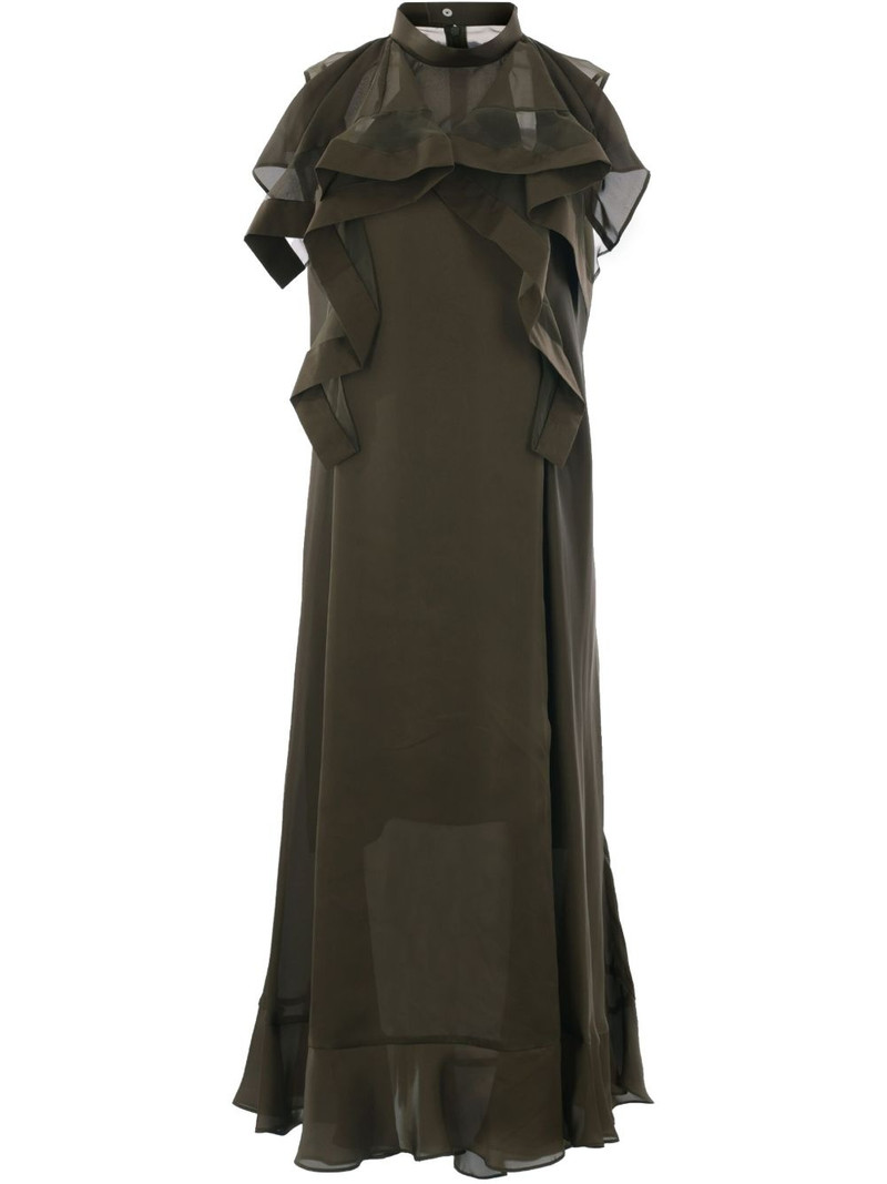 sleeveless chiffon dress 1