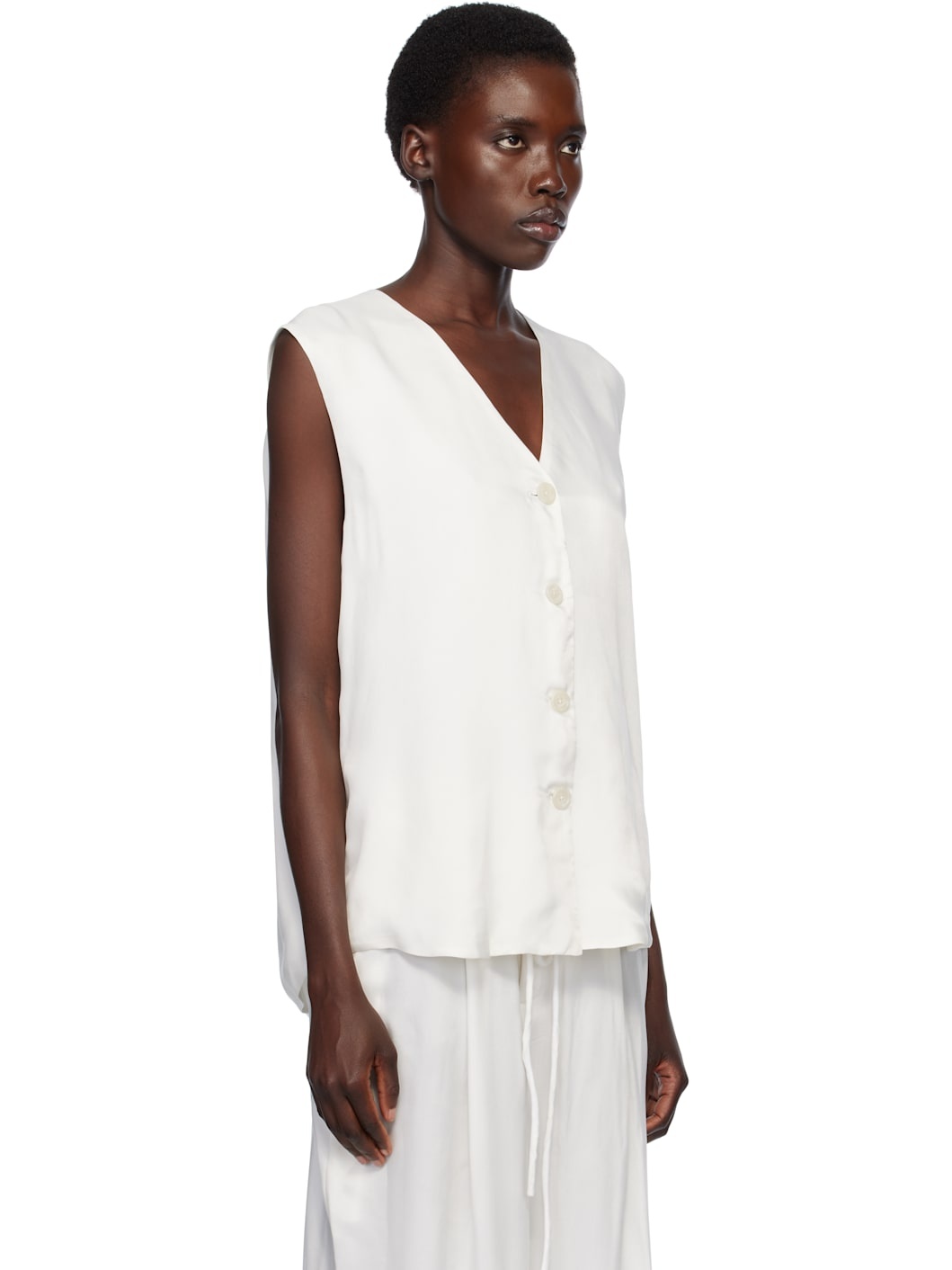 White Sanded Vest - 2