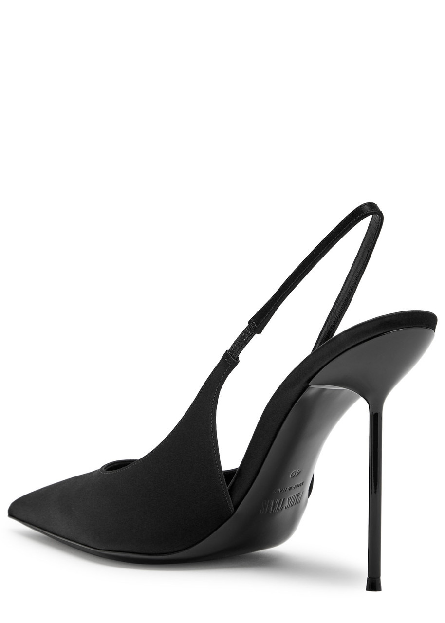 Paris Texas Lidia 105 Satin Slingback Pumps - 2