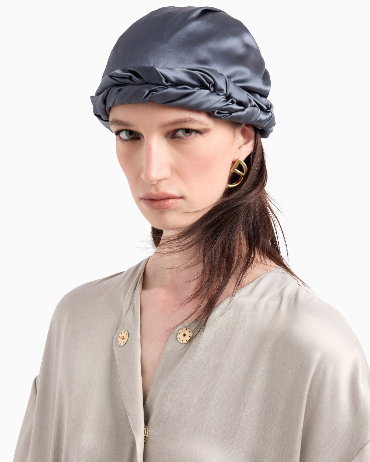 SILK SATIN HAT - 3