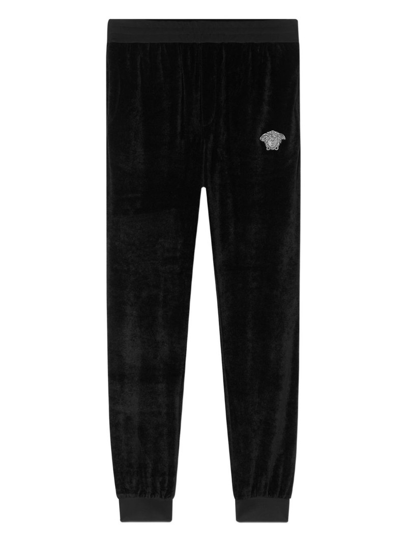 Medusa-appliqué track pants 1