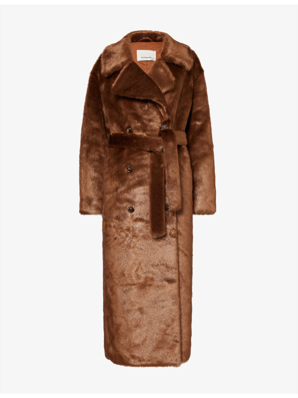 Joni belted faux-fur coat - 1