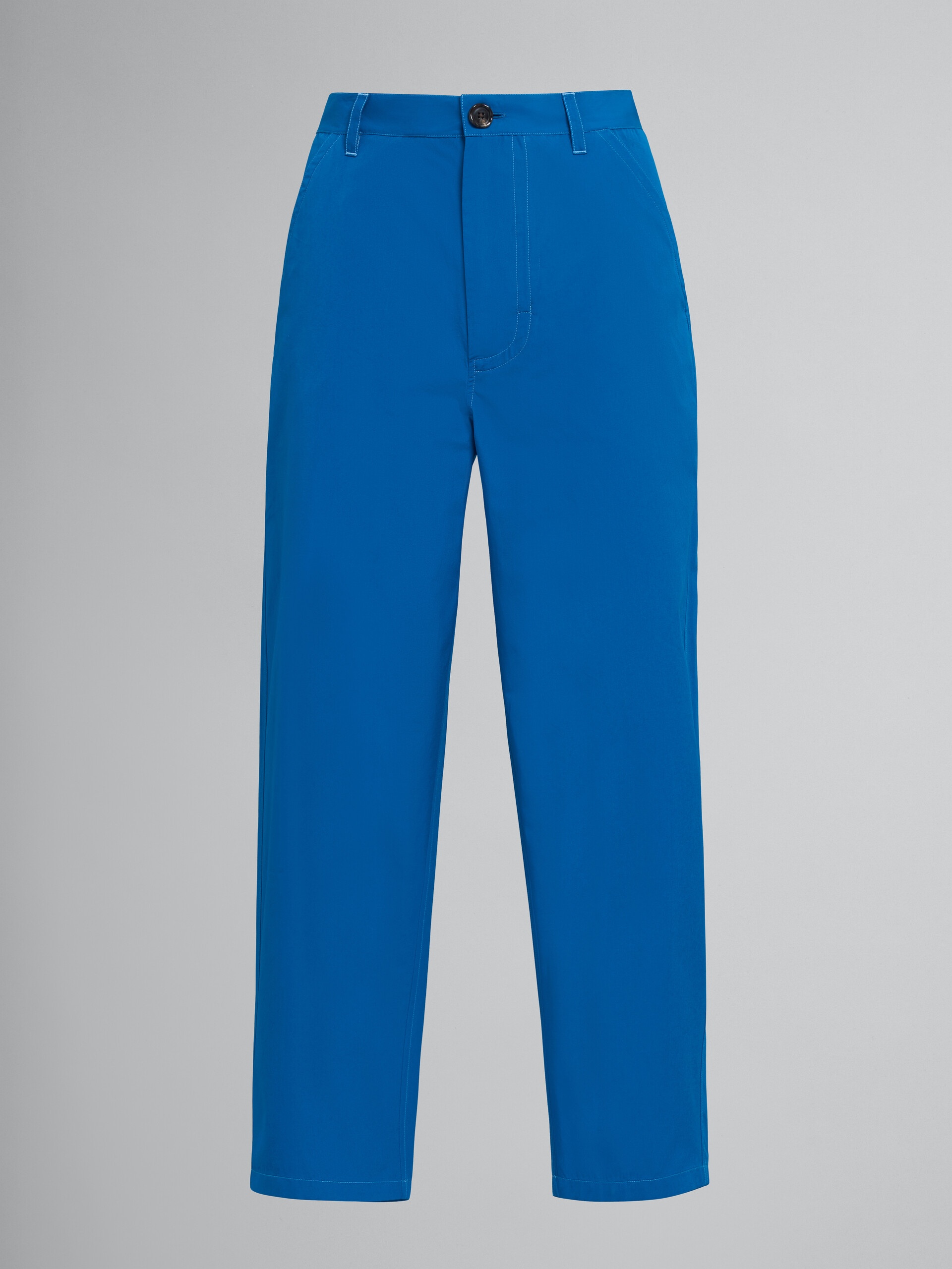 POPLIN CROPPED PANTS - 1