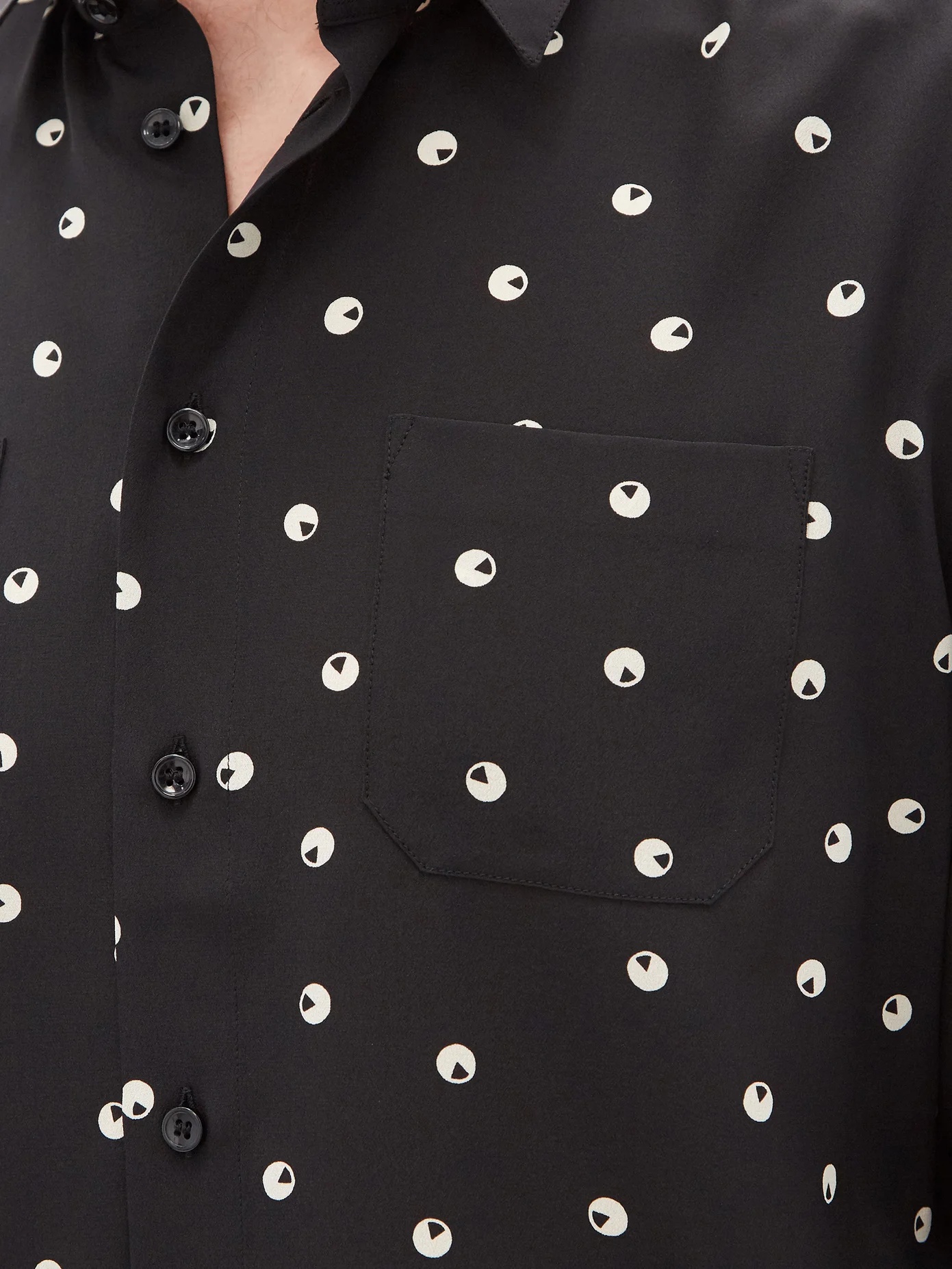 Polka dot-silk shirt - 3