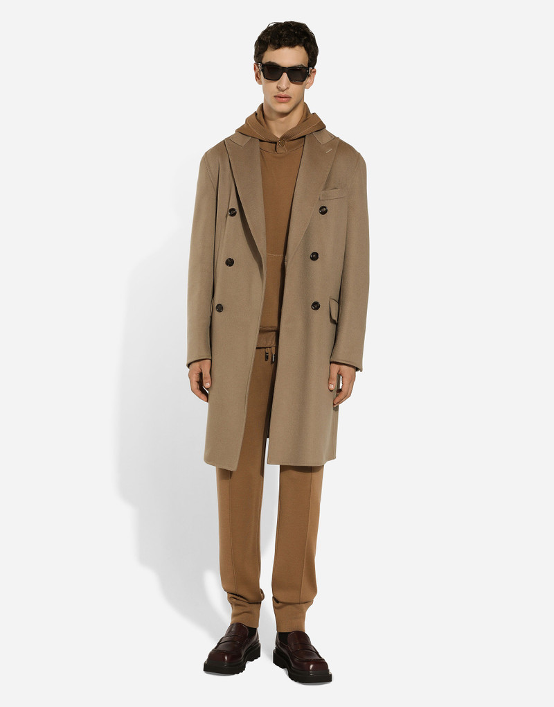 Wool and silk hoodie with DG patch 6