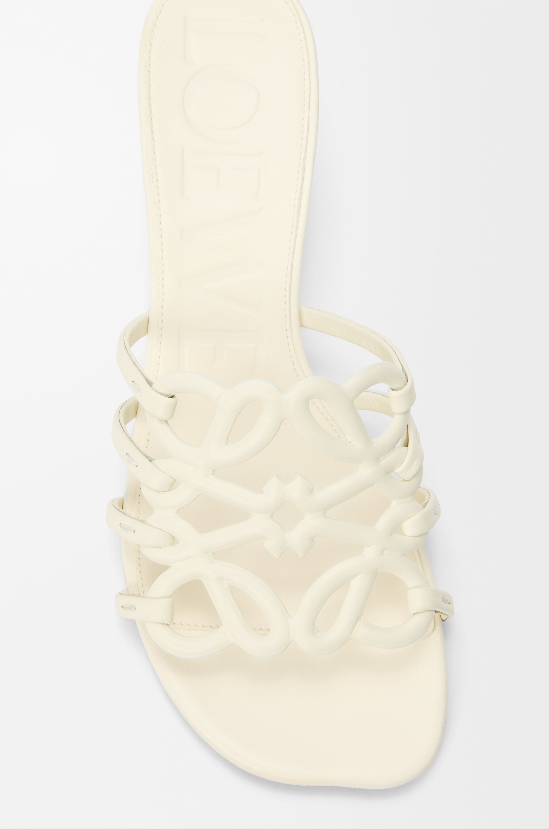 Petal Anagram slide in soft calfskin - 5