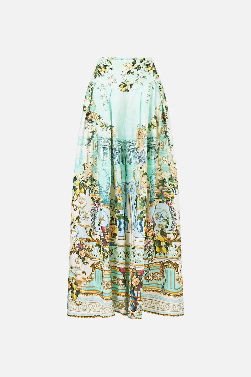 CORSET WAIST WIDE LEG 바지 - 1