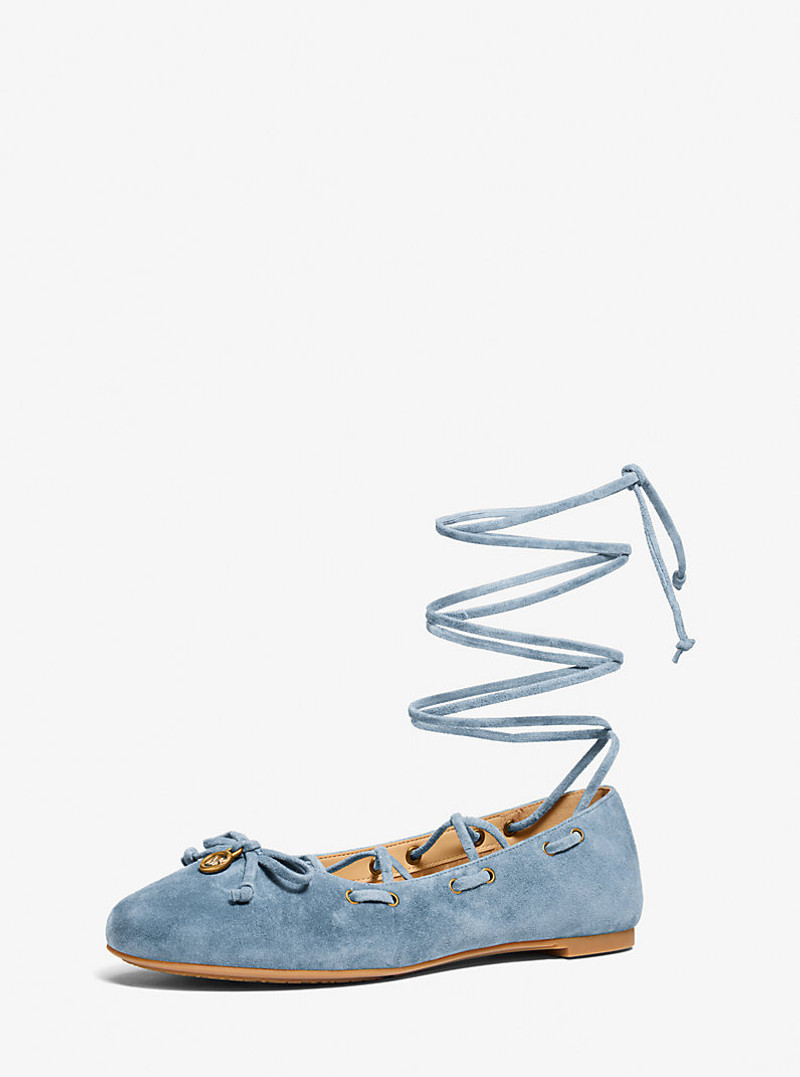 MICHAEL KORS Shae Flex Suede Ballet Flat outlook