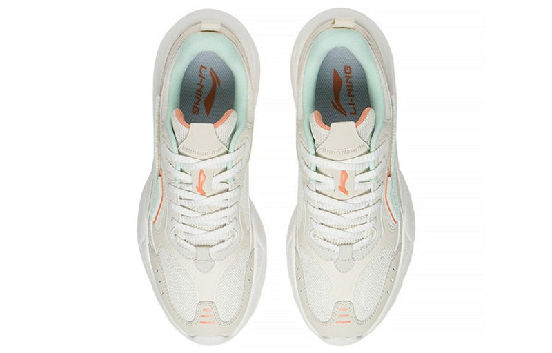 Li-Ning (WMNS) Li-Ning Sportswear Sneakers 'Beige Green' AGCS268-1 outlook