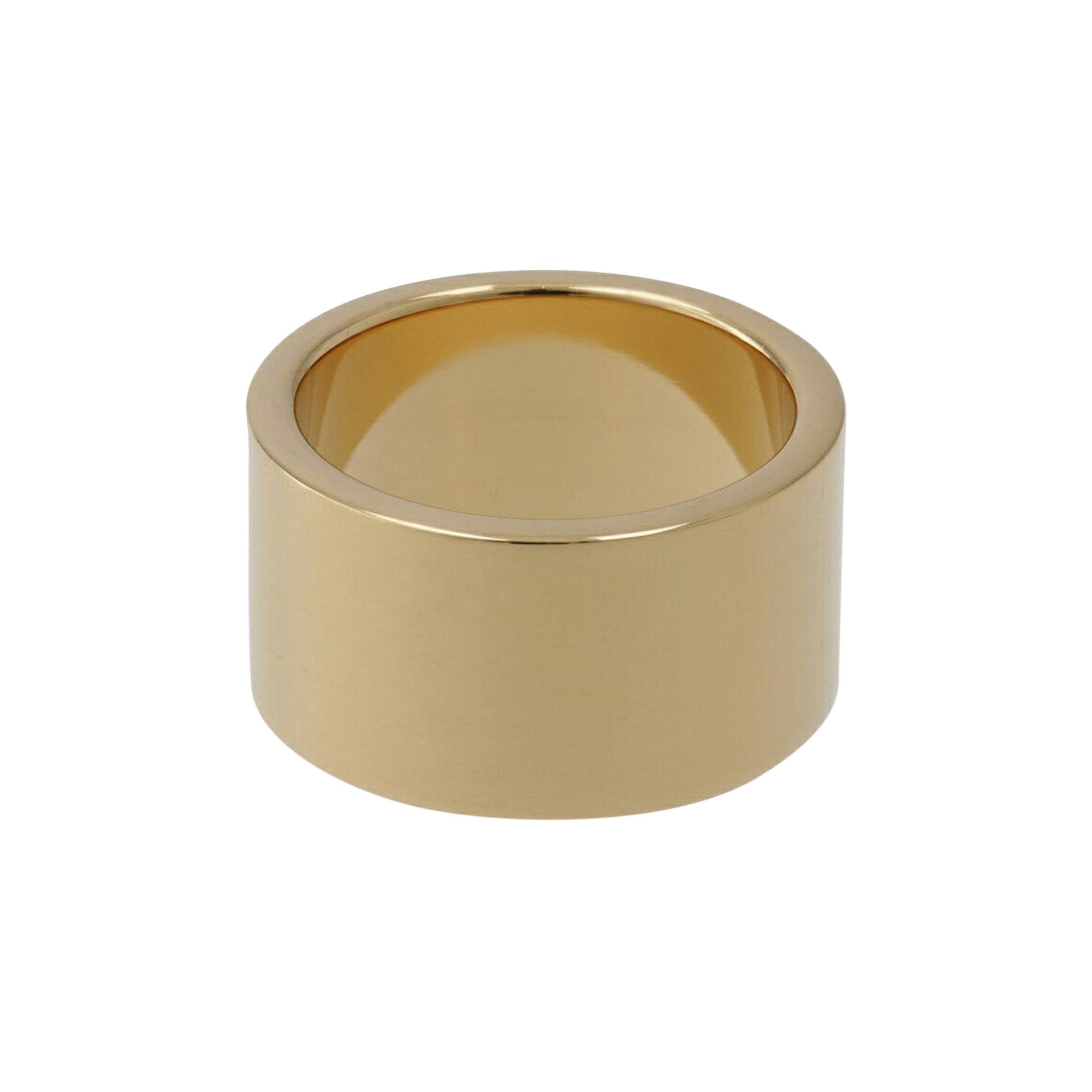 Maison Margiela Logo Engraved Ring 'Yellow Gold' - 2