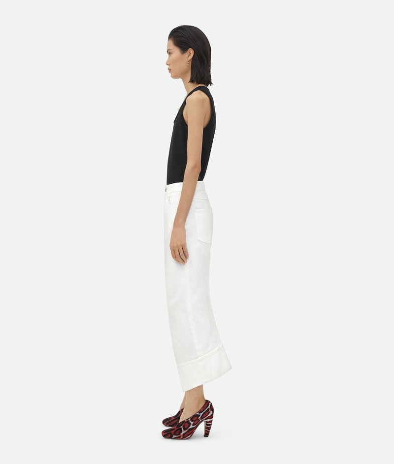 Bottega Veneta White Curved Shape Denim outlook