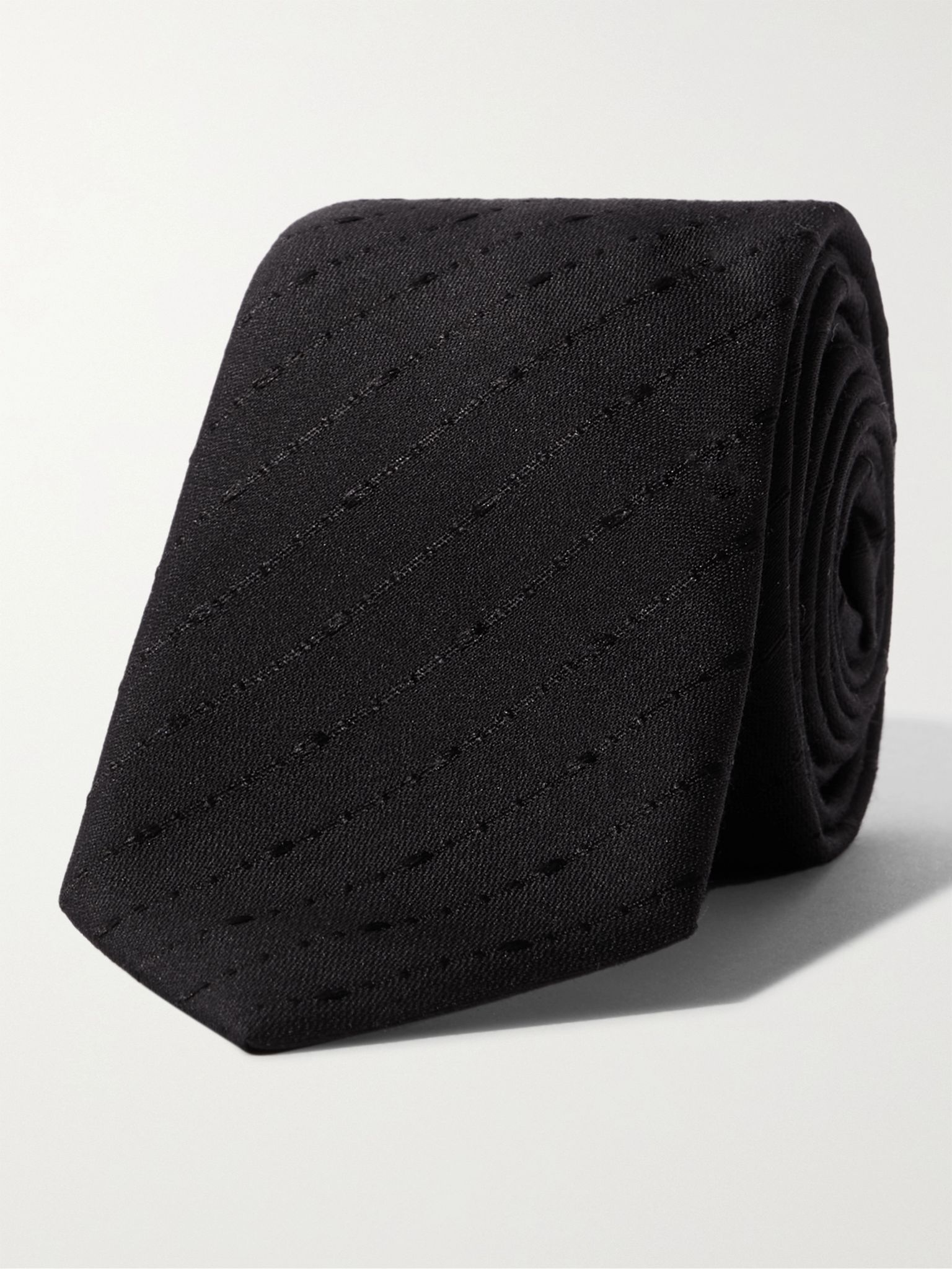 6cm Fil Coupé Silk and Wool-Blend Tie - 1