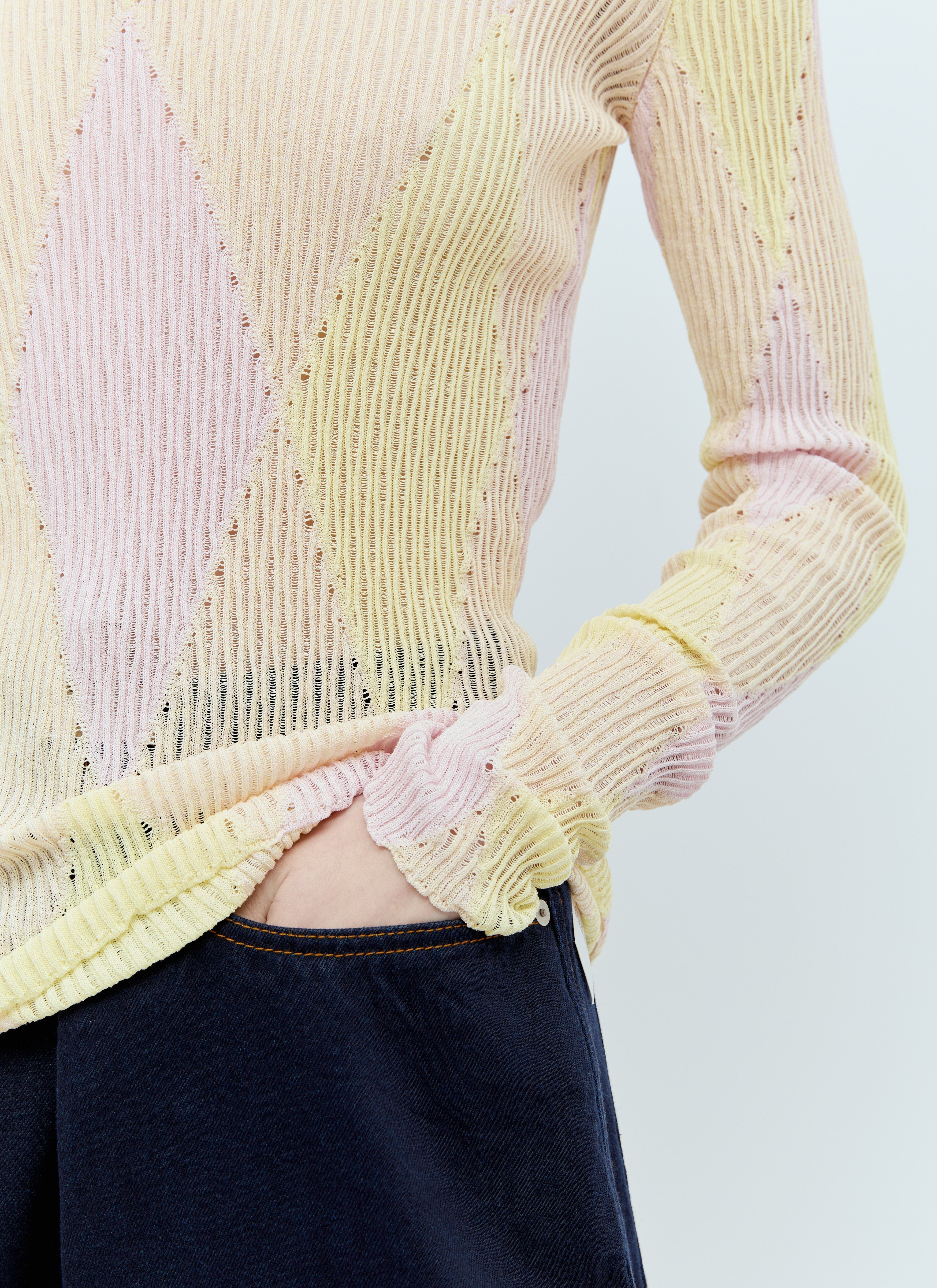 Burberry Women Argyle High-Neck Sweater - 6