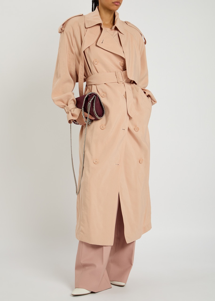 Stella Mccartney Washed Silk Trench Coat - 4