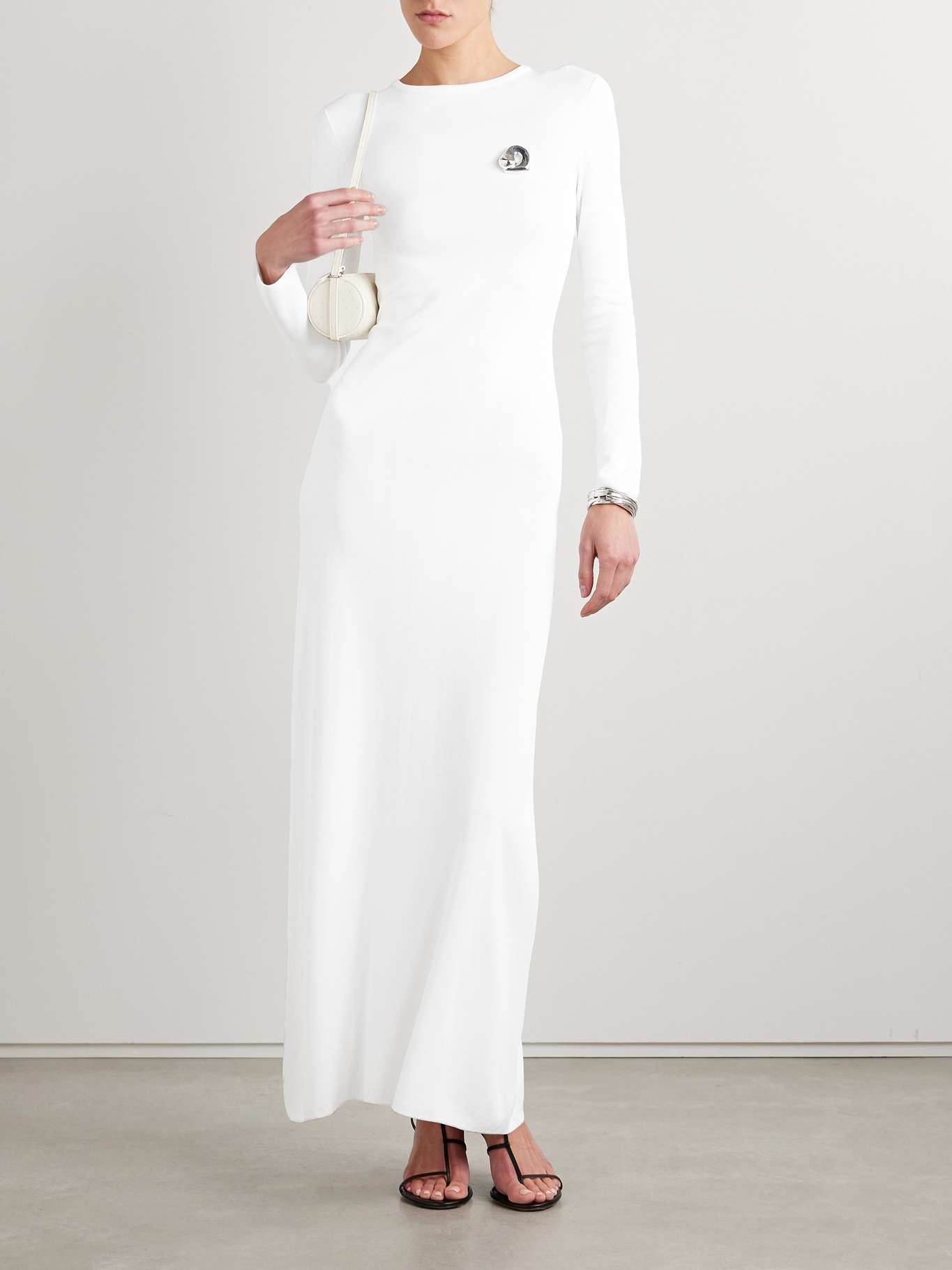 Scudder stretch-jersey maxi dress White - 2